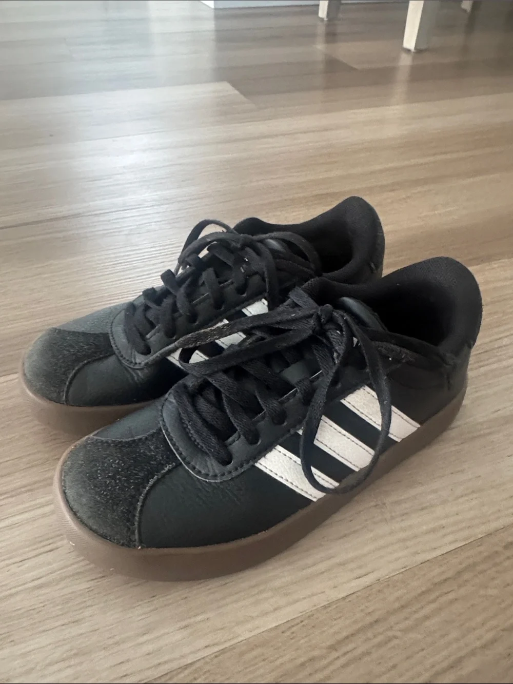 adidas Kids Black and White Sneakers